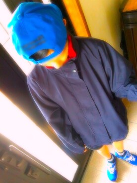 「NEW BALANCE（ニューバランス）のアイテム（スニーカー、ブルー系）」を使った、🚺            8  7さん（レディース・163cm）の春コーディネート