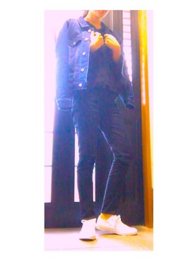 「CONVERSE（コンバース）のアイテム（スニーカー、ホワイト系）」を使った、🚺            8  7さん（レディース・163cm）の春コーディネート