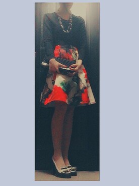 「NAILS（ネイル）のアイテム（その他、レッド系）」を使った、🚺            8  7さん（レディース・163cm）の春コーディネート