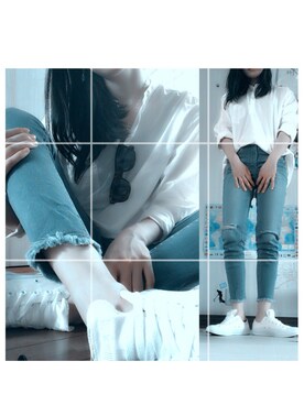 「いまほしいもの💕👠のアイテム（サンダル、その他）」を使った、🚺            8  7さん（レディース・163cm）の夏コーディネート