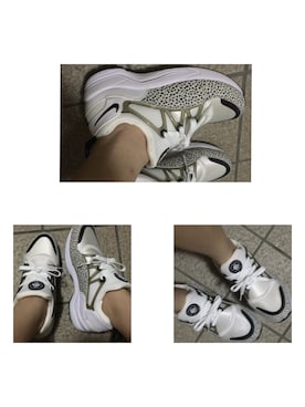 「NIKE（ナイキ）のアイテム（スニーカー、ホワイト系）」を使った、🚺            8  7さん（レディース・163cm）の夏コーディネート