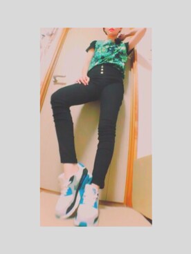 「🦄💫💜のアイテム（その他、ブラック系）」を使った、🚺            8  7さん（レディース・163cm）の秋コーディネート