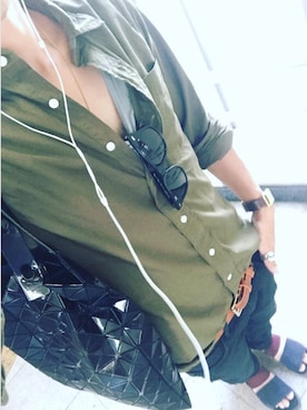 「DRIES VAN NOTEN（ドリスヴァンノッテン）のアイテム（サンダル）」を使った、kengoさん（メンズ・177cm）の夏コーディネート
