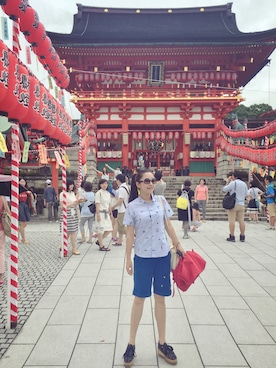 「travel」｜「アイテム（カーゴパンツ）」を使った、chanelさん（レディース・165cm）の秋コーディネート