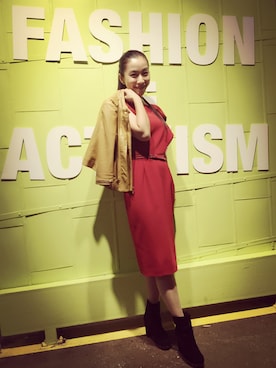 「Max Mara（マックスマーラ）のアイテム（ワンピース）」を使った、chanelさん（レディース・165cm）の秋コーディネート