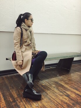 「Ted Baker（テッドベーカー）のアイテム（ジャケット/アウター）」を使った、chanelさん（レディース・165cm）の秋コーディネート