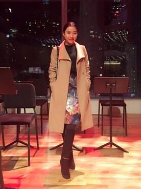 「Ted Baker（テッドベーカー）のアイテム（ジャケット/アウター）」を使った、chanelさん（レディース・165cm）の冬コーディネート