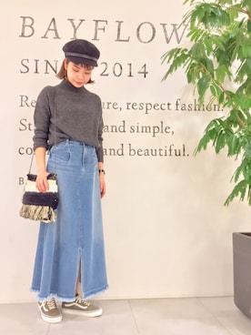 linaさん（レディース・165cm）の冬コーディネート