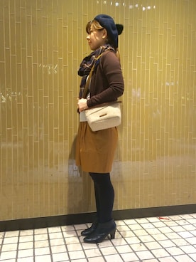 「TOPKAPI（トプカピ）のアイテム」を使った、Tonzuraさん（レディース・154cm）の秋コーディネート