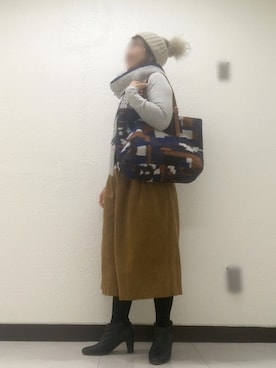「TOPKAPI（トプカピ）のアイテム」を使った、Tonzuraさん（レディース・154cm）の秋コーディネート