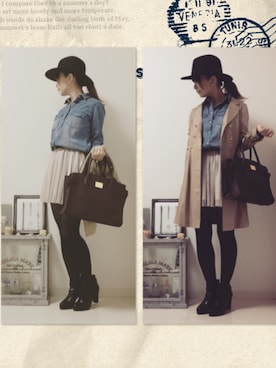 「MINIMUM（ミニマム）のアイテム（ジャケット/アウター）」を使った、Shiho Takebeさん（レディース・158cm）の秋コーディネート