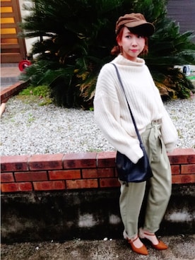 「GORGE（ゴージ）のアイテム（シューズ）」を使った、かおさん（レディース・160cm）の秋コーディネート