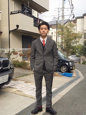 「成人式」｜「アイテム（その他アウター）」を使った、つかさんさん（メンズ・164cm）の冬コーディネート