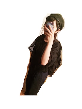 「N.HOOLYWOOD（N.ハリウッド）のアイテム（ハンチング/ベレー帽）」を使った、Å .Y .∀ .さん（レディース・159cm）の夏コーディネート