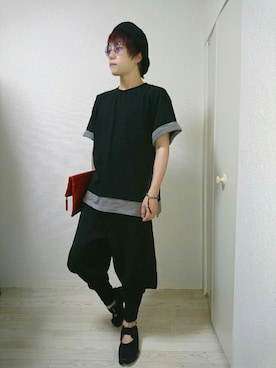 「ability（アビリティ）のアイテム（バッグ）」を使った、stickさん（メンズ・170cm）の夏コーディネート