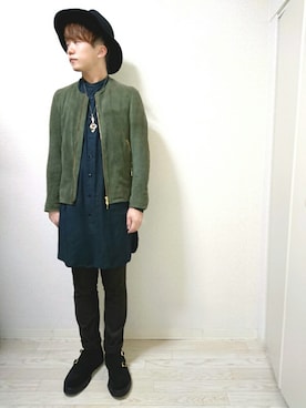 「SHAREEF（シャリーフ）のアイテム（レッグウェア）」を使った、stickさん（メンズ・170cm）の秋コーディネート