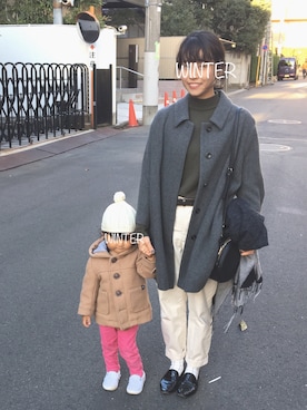 「ユニクロニット」｜MsWinterさん（レディース・154cm）の秋コーディネート