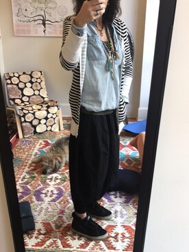 「OAK（オーク）のアイテム」を使った、xtybさん（レディース・178cm）の秋コーディネート