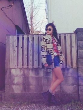 「カウチン」｜七瀬みなみさん（レディース・168cm）の春コーディネート