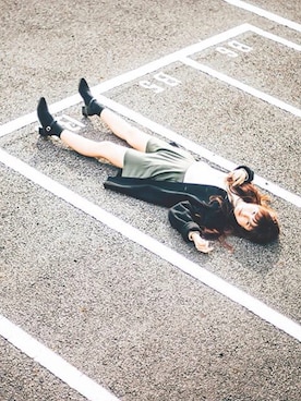 「ORiental TRaffic(ORiental TRaffic)」｜「アイテム（チェスターコート）」を使った、七瀬みなみさん（レディース・168cm）の秋コーディネート