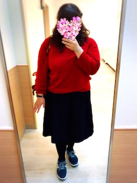 「hiromichi BY HIROMICHI NAKANO（ヒロミチ バイ ヒロミチナカノ）のアイテム（スニーカー）」を使った、ポコちゃんさん（レディース・161cm）の秋コーディネート