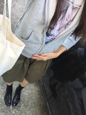 「ひざ丈スカート」｜ ❤︎ marizoo☺︎ ❤︎さん（レディース・161cm・20代）の秋コーディネート