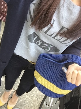 「DRWCYS（ドロシーズ）のアイテム（スウェット）」を使った、 ❤︎ marizoo☺︎ ❤︎さん（レディース・161cm）の春コーディネート