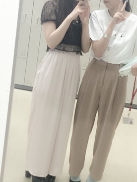 「Katie（ケイティ）のアイテム（シューズ）」を使った、S.さん（レディース・161cm）の秋コーディネート