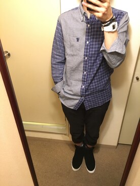 「DETAILS（ディテールズ）のアイテム（ブーティ）」を使った、tokuさん（メンズ・176cm）の秋コーディネート