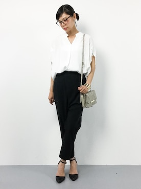 「H.A.K（ハク）のアイテム（パンツ）」を使った、ambiさん（レディース・160cm）の夏コーディネート