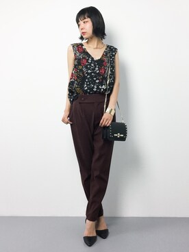 「Raisonne（レゾネ）のアイテム」を使った、ambiさん（レディース・160cm）の夏コーディネート