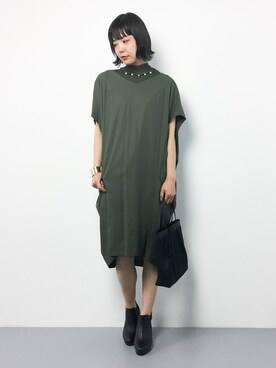 「KATHARINE ROSS（キャサリンロス）のアイテム（トートバッグ）」を使った、ambiさん（レディース・160cm）の夏コーディネート