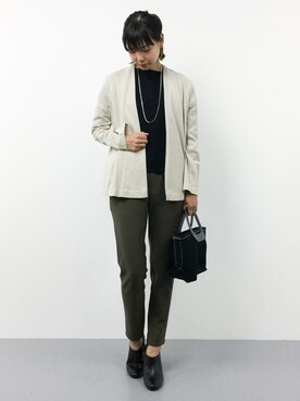 「CLEDRAN（クレドラン）のアイテム」を使った、ambiさん（レディース・160cm）の秋コーディネート