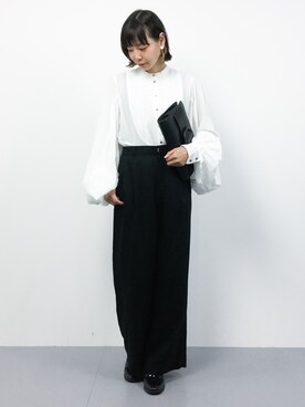 「バルーンスリーブ」｜ambiさん（レディース・160cm）の秋コーディネート