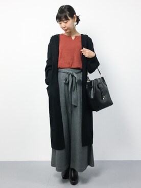 「Raisonne（レゾネ）のアイテム」を使った、ambiさん（レディース・160cm）の秋コーディネート