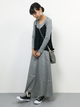 「rps（アールピーエス）のアイテム（ショルダーバッグ）」を使った、ambiさん（レディース・160cm）の秋コーディネート