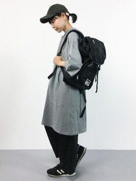 「ゆるカジ」｜「アイテム（ワンピース/ドレス）」を使った、ambiさん（レディース・160cm）の秋コーディネート