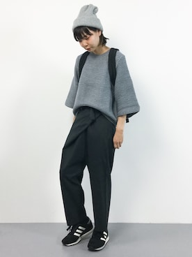 「Luz Llena (NEY)（ラズレナニー）のアイテム（トップス）」を使った、ambiさん（レディース・160cm）の秋コーディネート