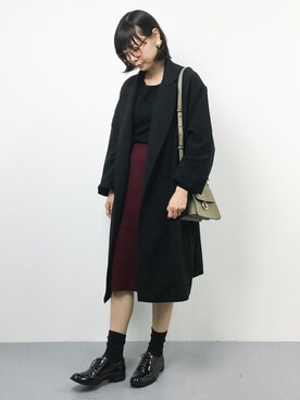 「TODAYFUL（トゥデイフル）のアイテム（チェスターコート）」を使った、ambiさん（レディース・160cm）の秋コーディネート