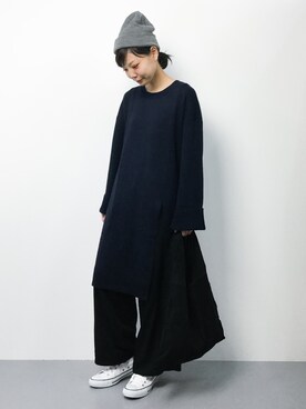 「ゆるカジ」｜「アイテム（ワンピース/ドレス）」を使った、ambiさん（レディース・160cm）の秋コーディネート