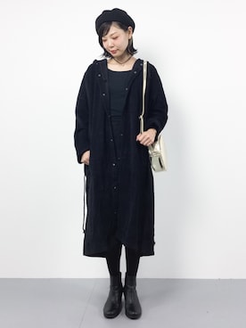 「antiqua（アンティカ）のアイテム（その他アウター）」を使った、ambiさん（レディース・160cm）の秋コーディネート
