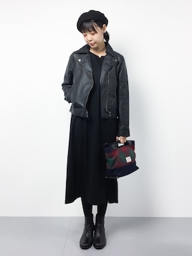 「TOPKAPI（トプカピ）のアイテム（ショルダーバッグ）」を使った、ambiさん（レディース・160cm）の秋コーディネート
