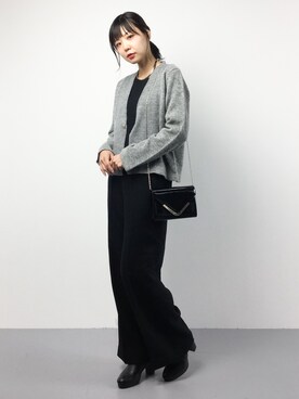 「秋冬」｜「アイテム（つなぎ/オールインワン）」を使った、ambiさん（レディース・160cm）の秋コーディネート