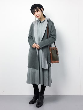 「ADIEU TRISTESSE（アデュートリステス）のアイテム（ワンピース/ドレス）」を使った、ambiさん（レディース・160cm）の秋コーディネート