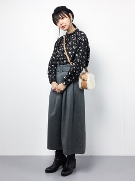 「TSUHARU by Samansa Mos2（ツハルバイサマンサモスモス）のアイテム」を使った、ambiさん（レディース・160cm）の秋コーディネート