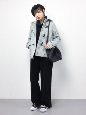 「OLIVE des OLIVE（オリーブデオリーブ）のアイテム（ダッフルコート）」を使った、ambiさん（レディース・160cm）の秋コーディネート