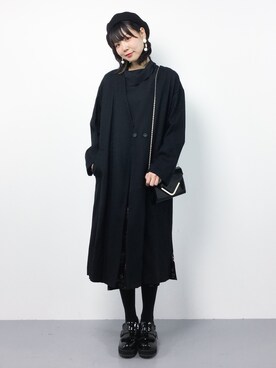 「JOURNAL STANDARD（ジャーナルスタンダード）のアイテム（その他アウター）」を使った、ambiさん（レディース・160cm）の冬コーディネート