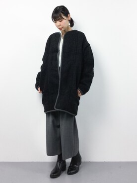 「RNA-N（アールエヌエーエヌ）のアイテム（その他アウター）」を使った、ambiさん（レディース・160cm）の冬コーディネート