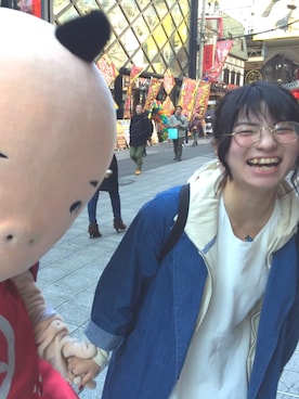 「カードキャプターさくら」｜「アイテム（デニムジャケット）」を使った、n*mさん（レディース・155cm）の春コーディネート