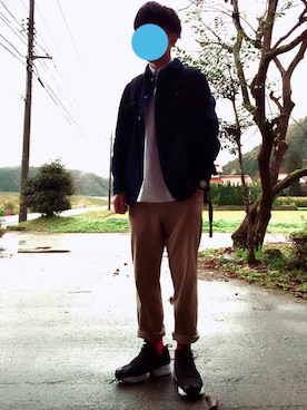 「DANTON（ダントン）のアイテム（デニムジャケット）」を使った、ysidさん（メンズ・165cm）の秋コーディネート